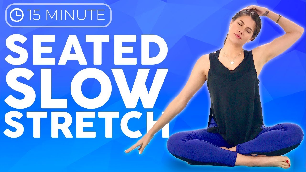 15 minute Seated Yoga Stretches for Headaches, Anxiety & Tension | Sarah Beth Yoga