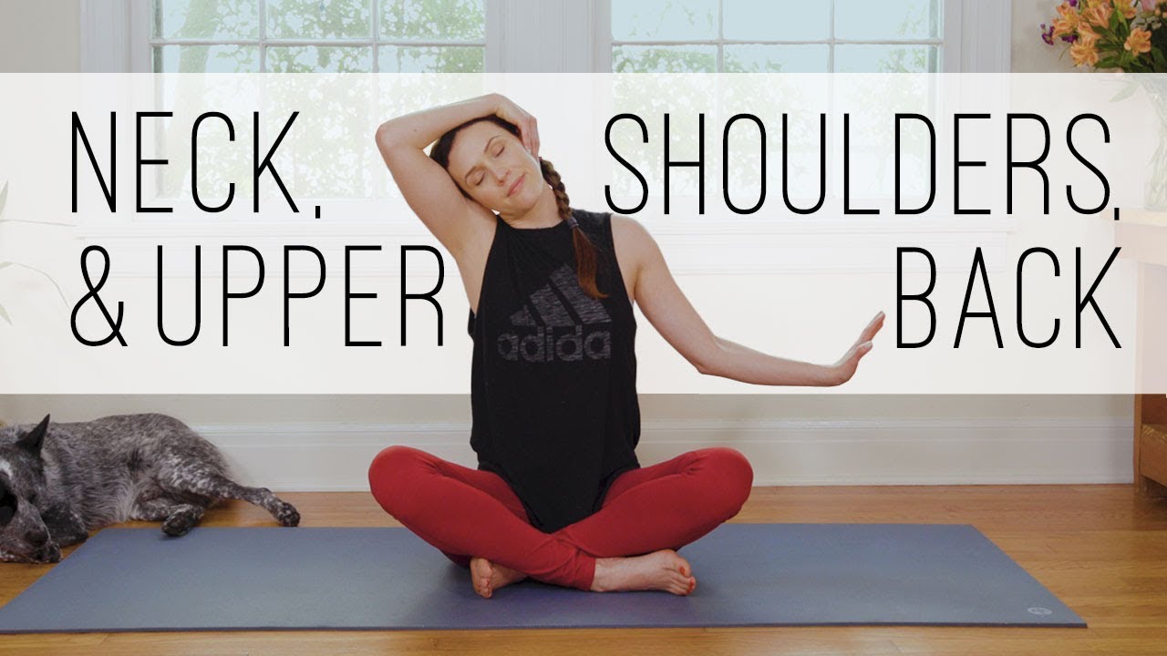 Yoga For Neck, Shoulders, Upper Back  –  10 Minute Yoga Quickie  –  Yoga With Adriene