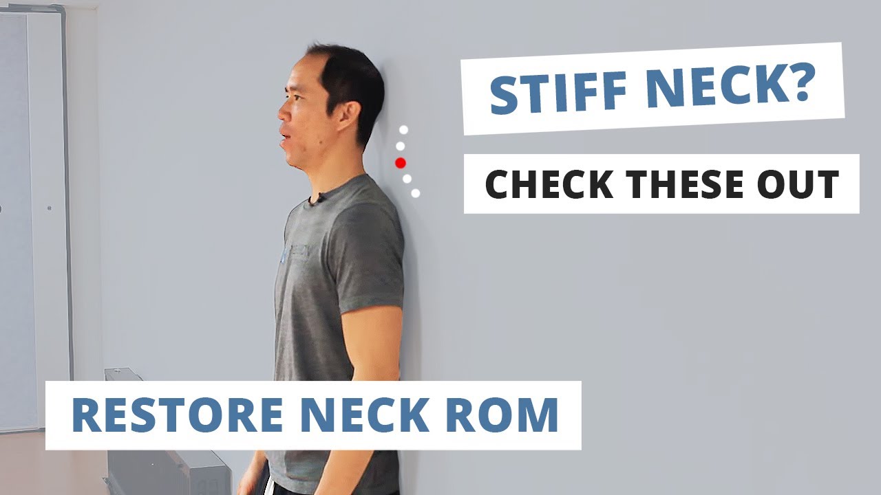 Wall Neck Side Bends/Rotations (Simple & SAFE Exercises for a Stiff Neck)