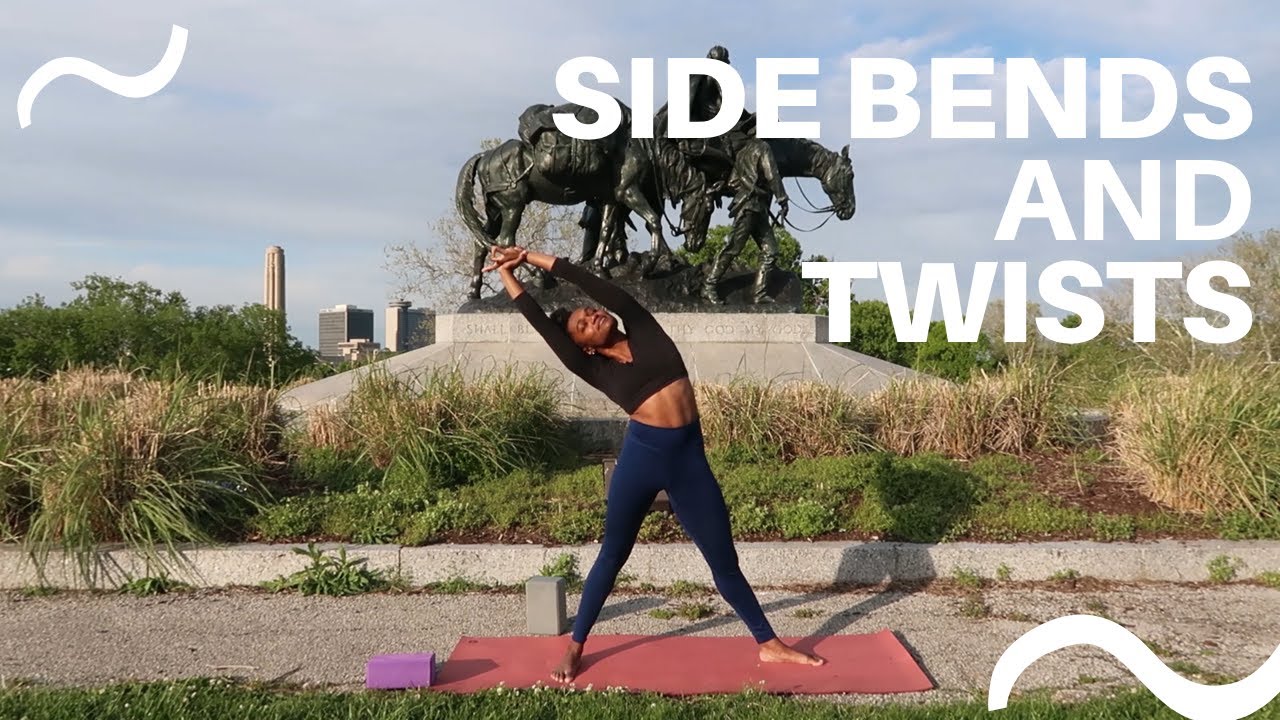 BEGINNER YOGA TWISTS & SIDE BENDS: Opening our obliques and visiting with furry friends