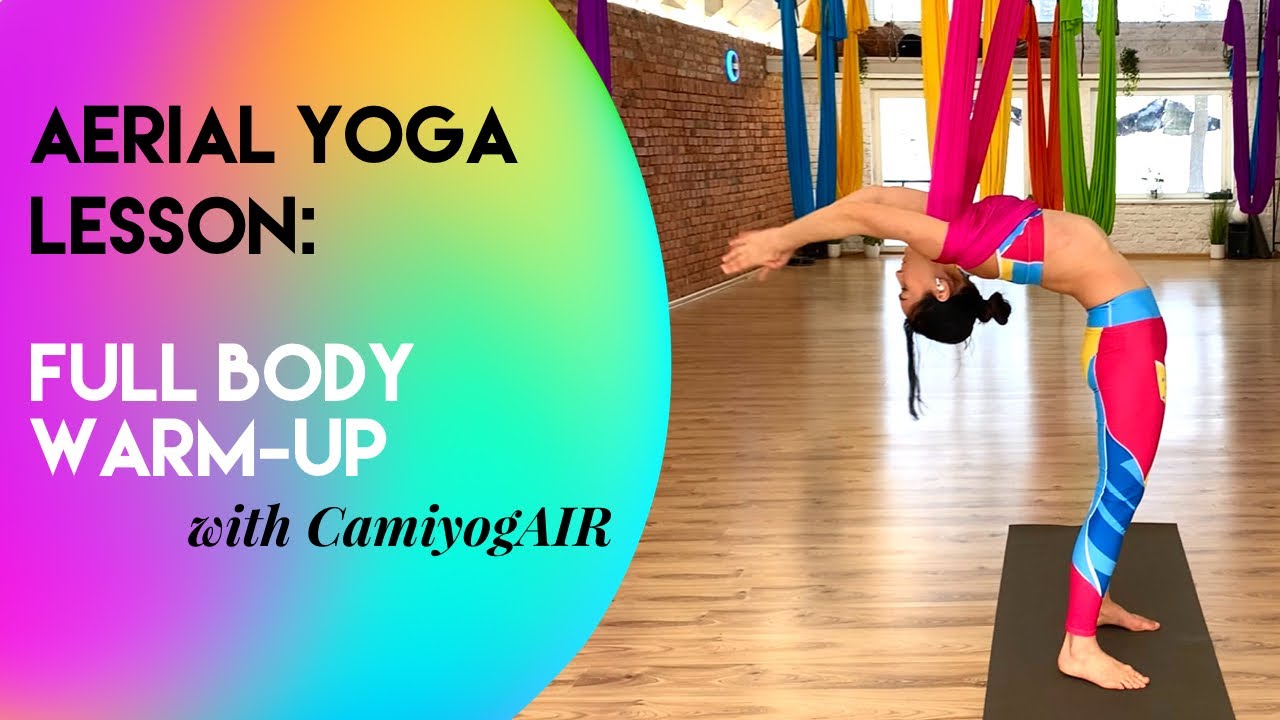 10 min Aerial Yoga – Full Body Warm Up | Beginner – Intermediate Class | Oro Joga | CamiyogAIR