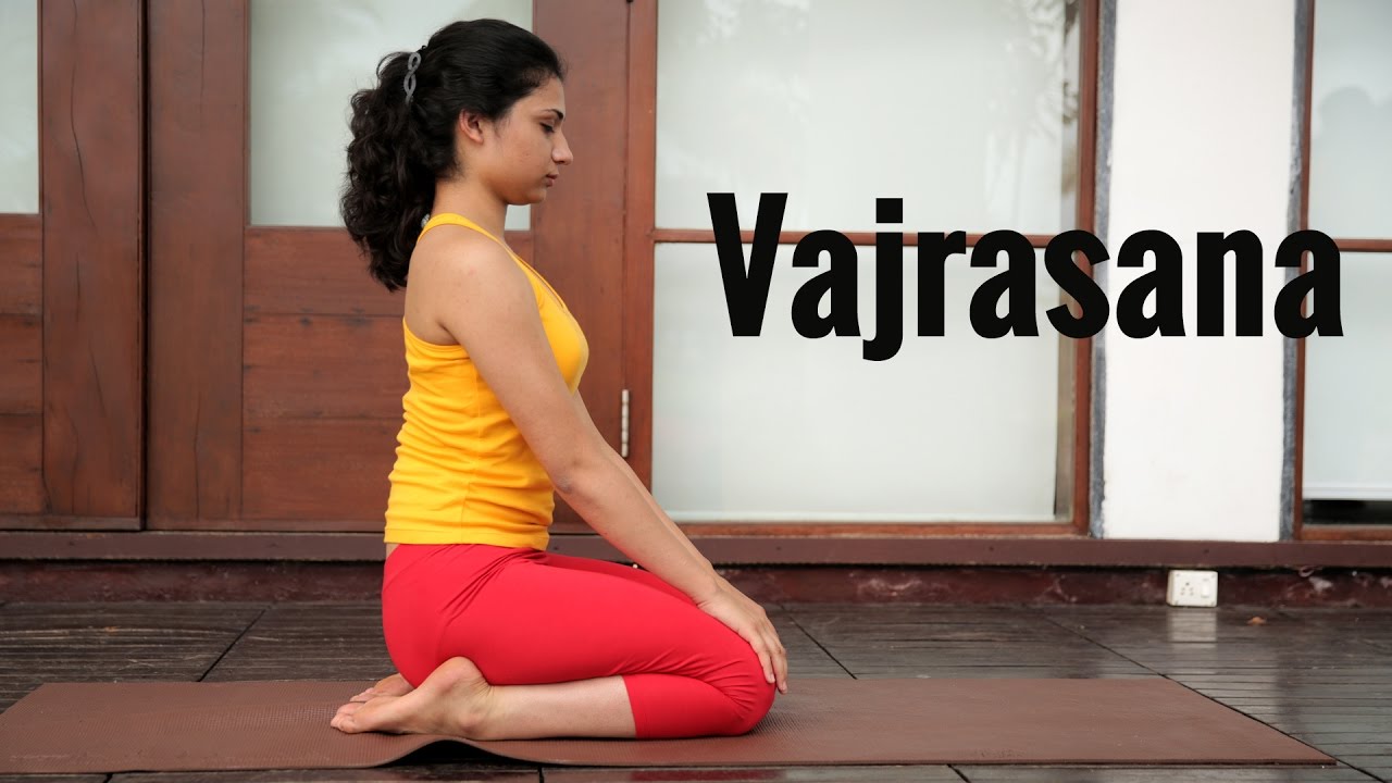 Vajrasana / the thunderbolt  / the diamond pose / the sitting asana in Yoga