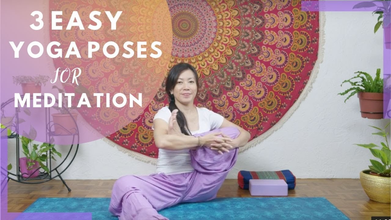 Easy Yoga Poses for Sitting Meditation | How to sit in Meditation