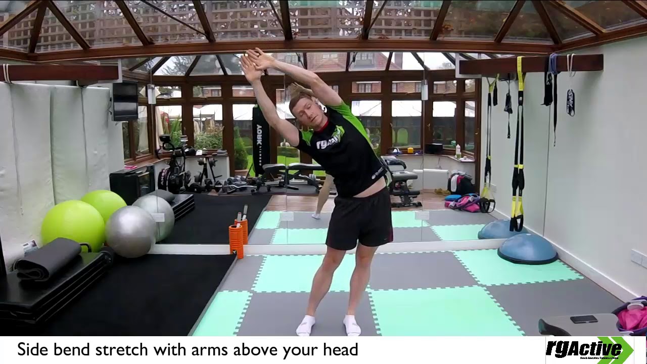 Stretch – Side bends with arms over head