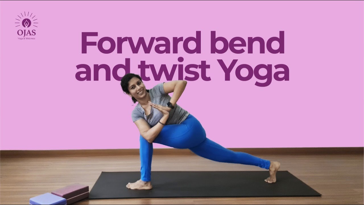 Forward bend and twist Yoga | Yoga from home |