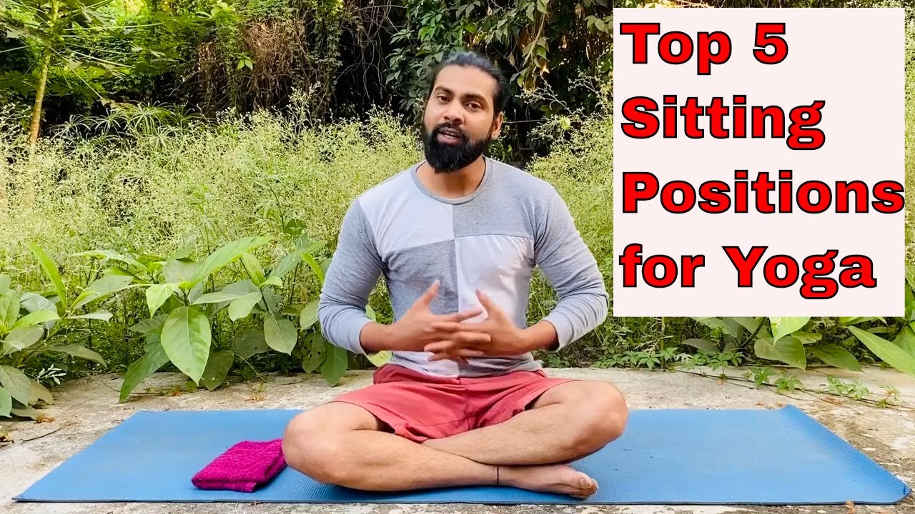 Top 5 Sitting Positions for Yoga | Indian Yoga With Krishna | Yogabhyas