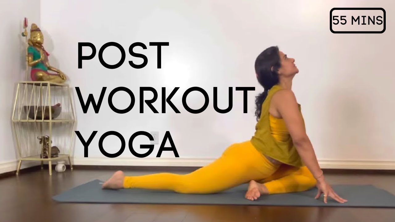 Best Post Workout Yoga Stretches For Sore Muscles (Glutes, Hamstrings, & pelvic) | Indian Yoga Girl