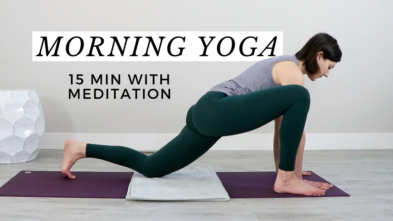15 Minute Morning Yoga and Meditation + Gratitude Journal
