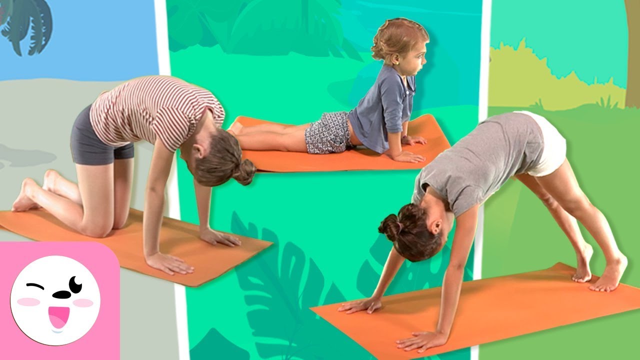 Yoga for kids –  Yoga animal poses – Yoga practice tutorial – Yoga class for children