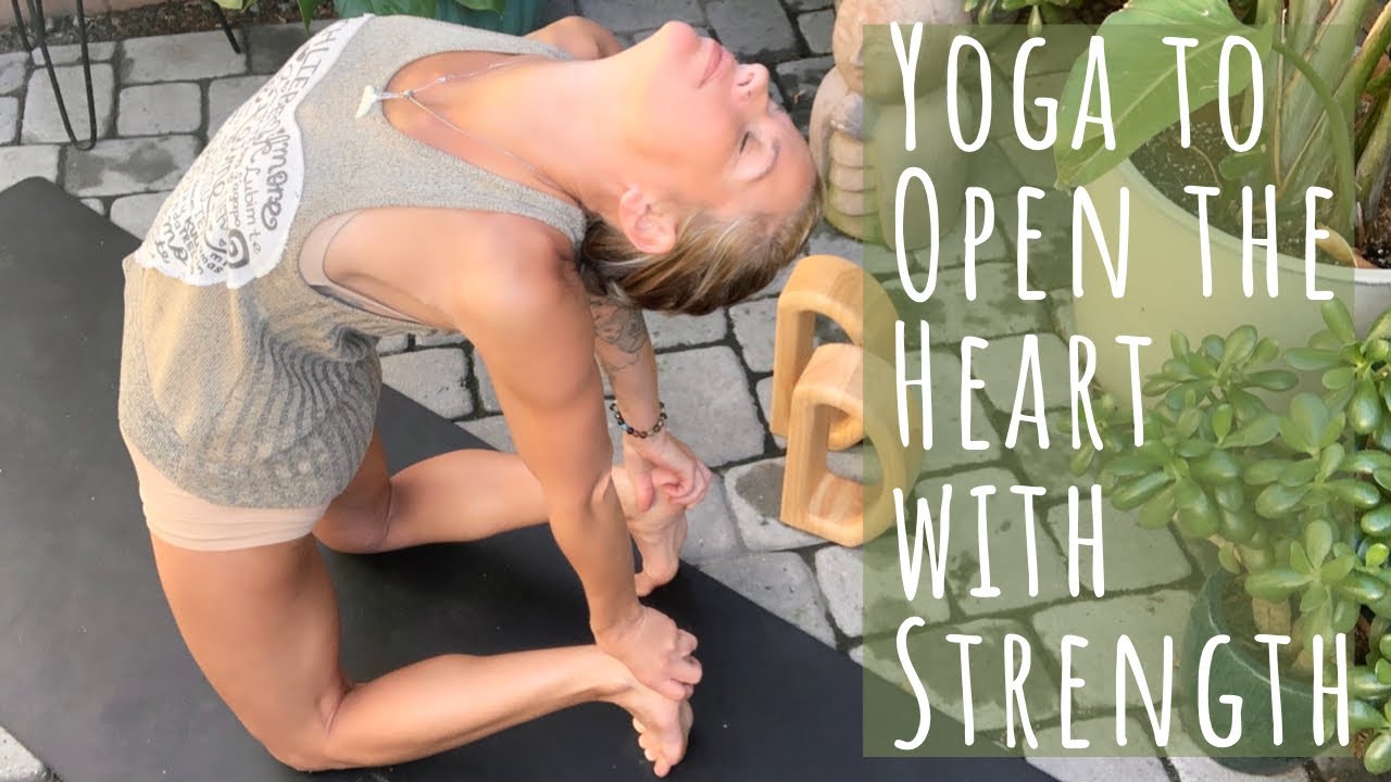 Yoga to Open Your Heart 🤍 Build Strength | Release Anxiety & Tension in the Chest & Shoulders