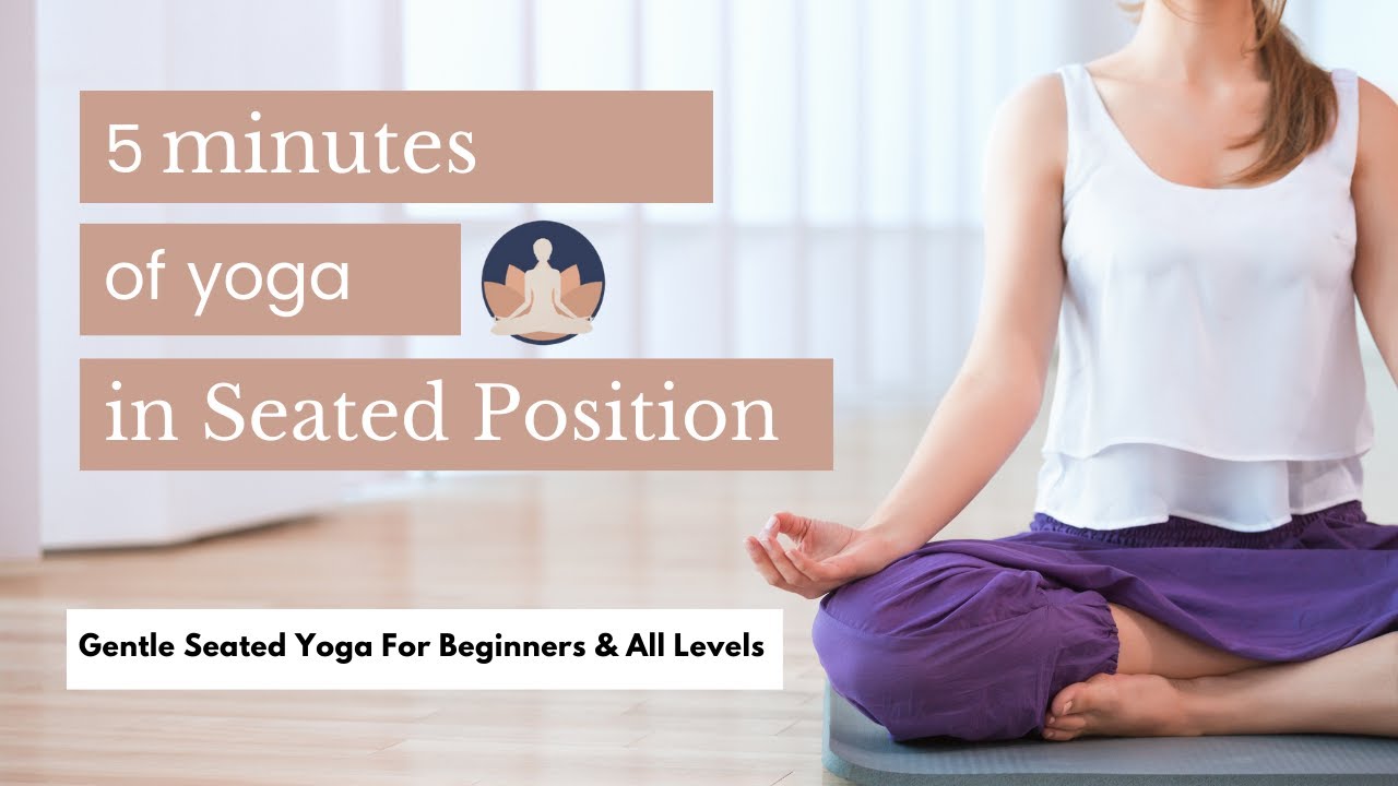 5 min SEATED YOGA STRETCH | Best Exercises In Sitting Position | Gentle Seated Asanas | Rushee Yoga