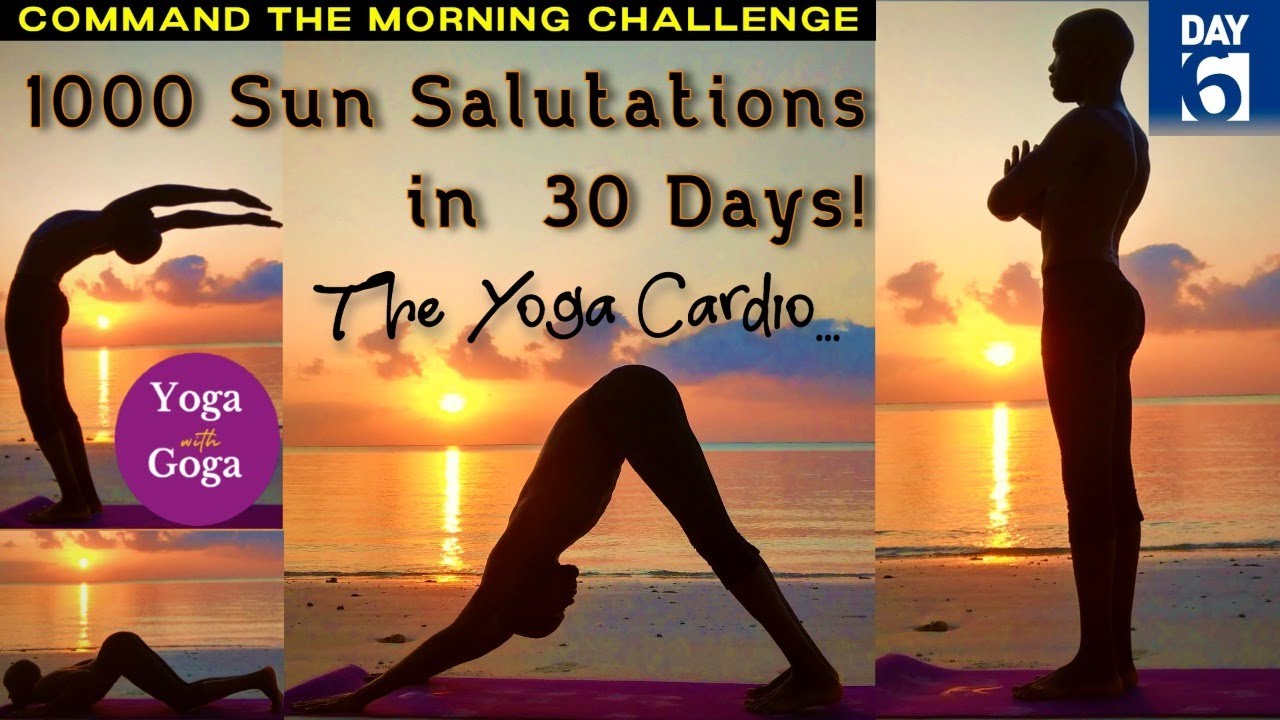 🔴Live Yoga with Goga | 1000 Sun Salutations in 30 Days Beginners’ Challenge – Day 6 (900 Left)