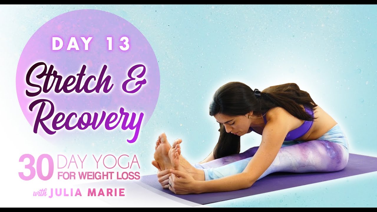30 Day Yoga with Julia Marie ♥ Relaxing Rest Day Stretch to Help You Manage Stress & Pain | Day 13