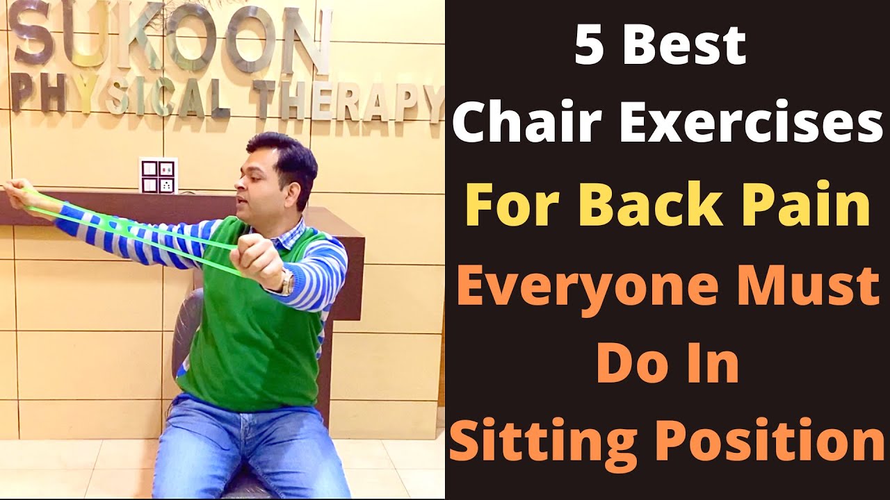 5 Best Exercises in Sitting Position, Back Pain Sitting Exercises, Upper Back Exercises on Chair