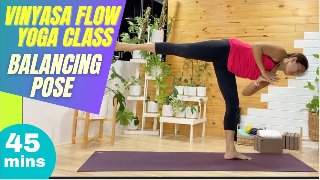 Vinyasa Flow Balancing Poses | Half Moon to Tree Pose Transition Flow | Balancing yoga poses