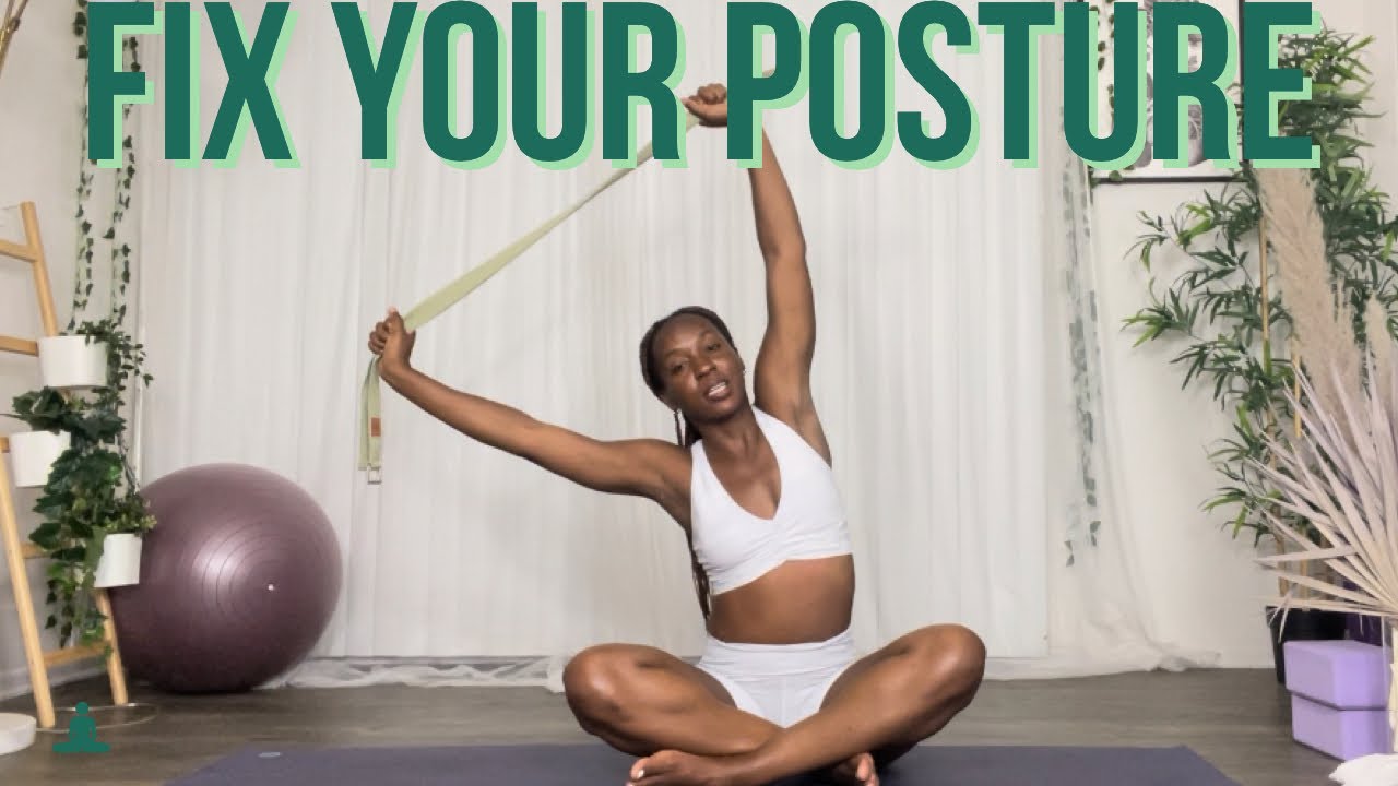 Tutorial: Fix your posture *detailed* #yoga Using Gaiam blocks and strap