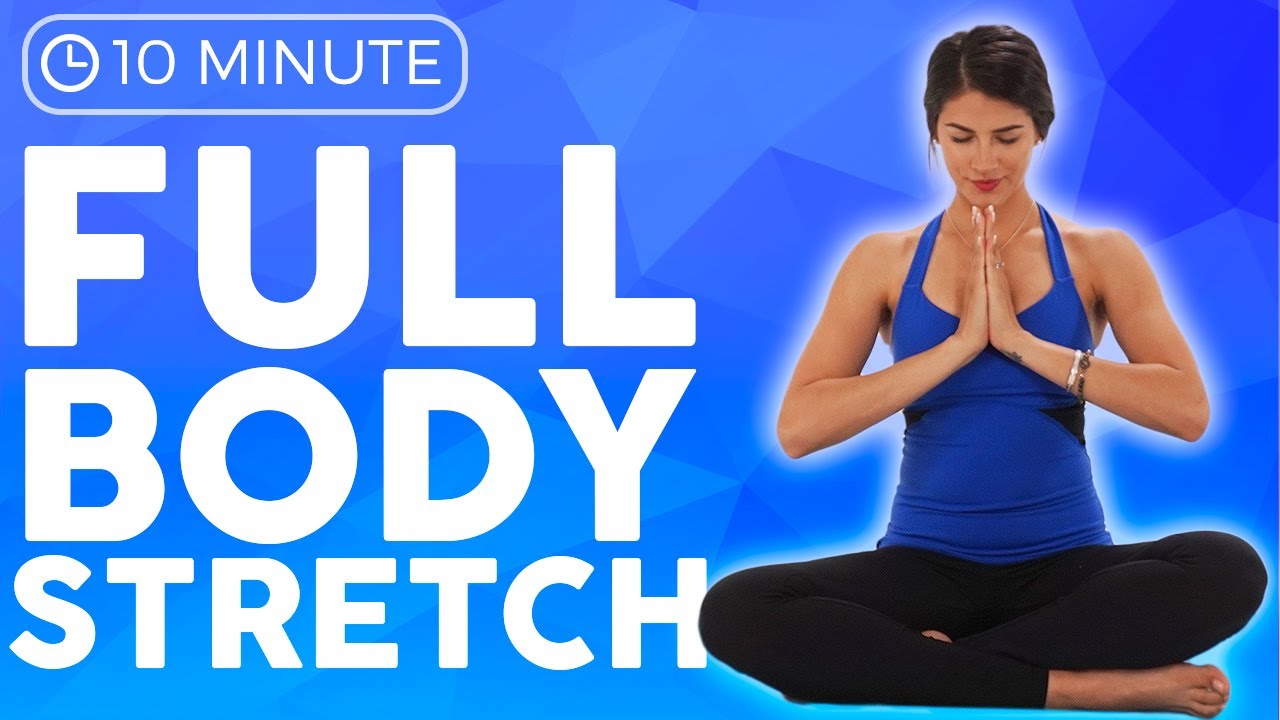 10 minute Full Body Yoga Stretch IN BED (all levels) | Sarah Beth Yoga