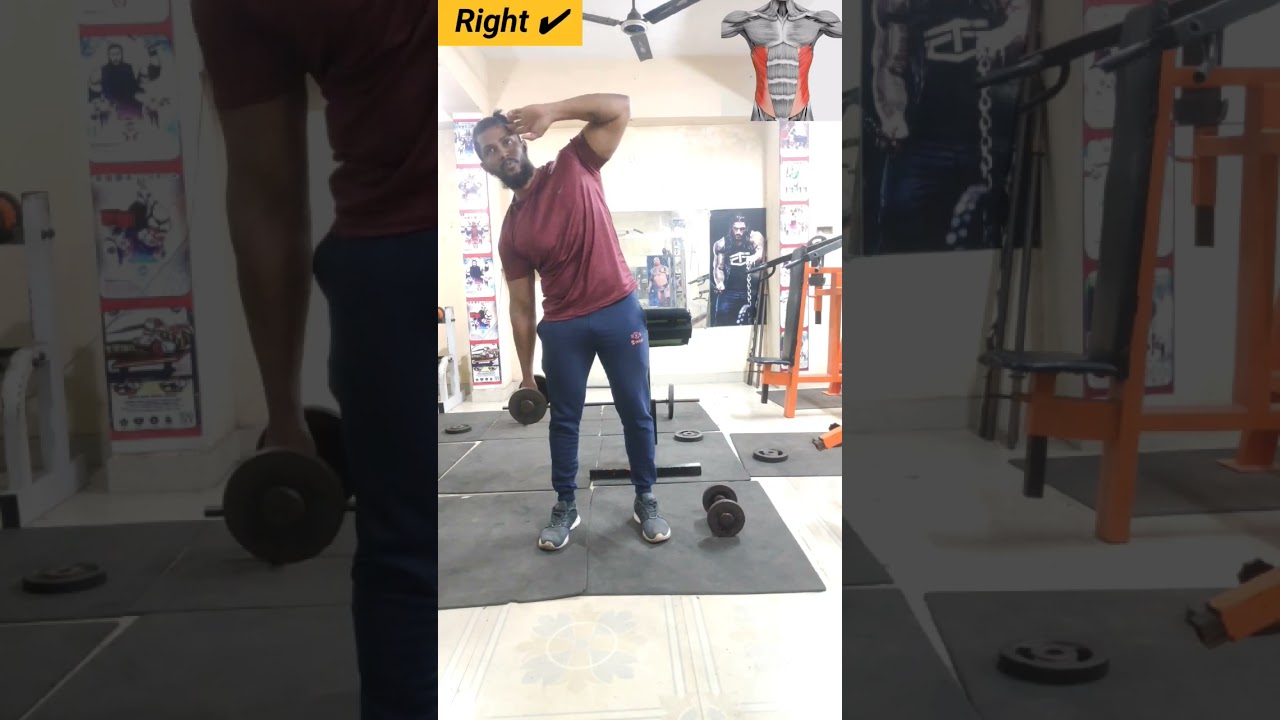 Dumbbell Side Bend#shorts#viral#trending