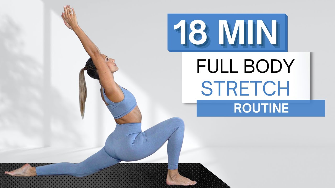 18 min FULL BODY STRETCH ROUTINE | No Equipment Needed | Modifications With Yoga Blocks Provided