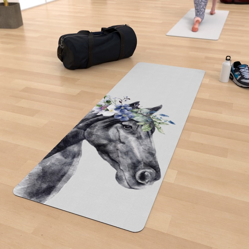 Yoga Mat – Floral Horse