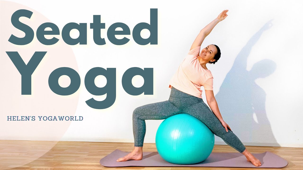 40 min Seated Yoga on a stability Ball | Best Swiss Ball Exercises For A Full-Body Workout