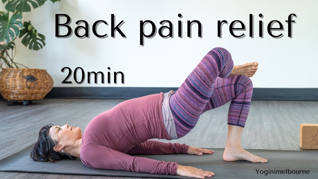20min Back pain relief | strengthen, soothe & release lower back & hips