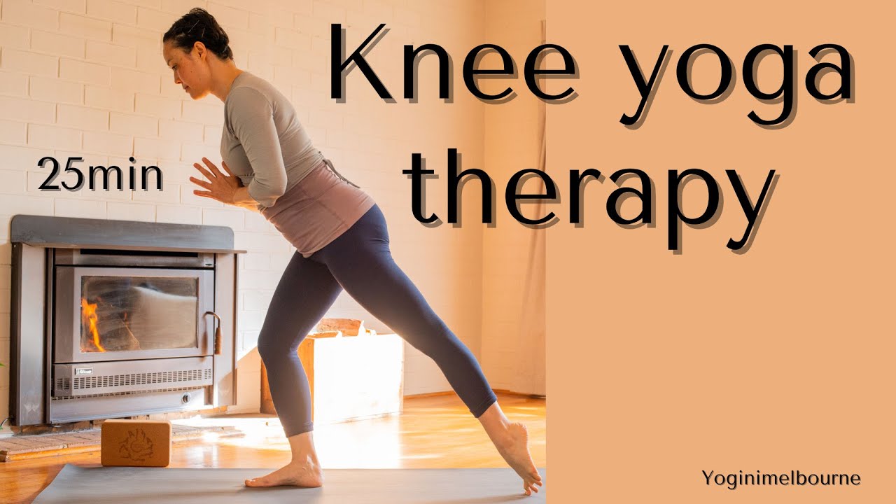 Knee yoga therapy | strengthen & release | 25min