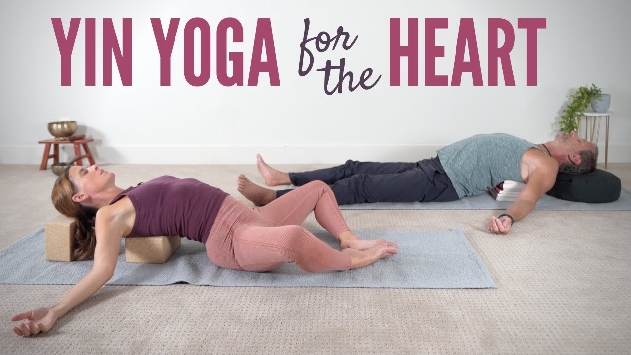 1 Hour Yin Yoga for the Heart Chakra with Meditation & Pranayama