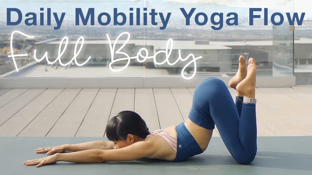 40 Min Full Body Daily Mobility Yoga ♥ Inner Thighs & Back Bends – All Levels (with modification)