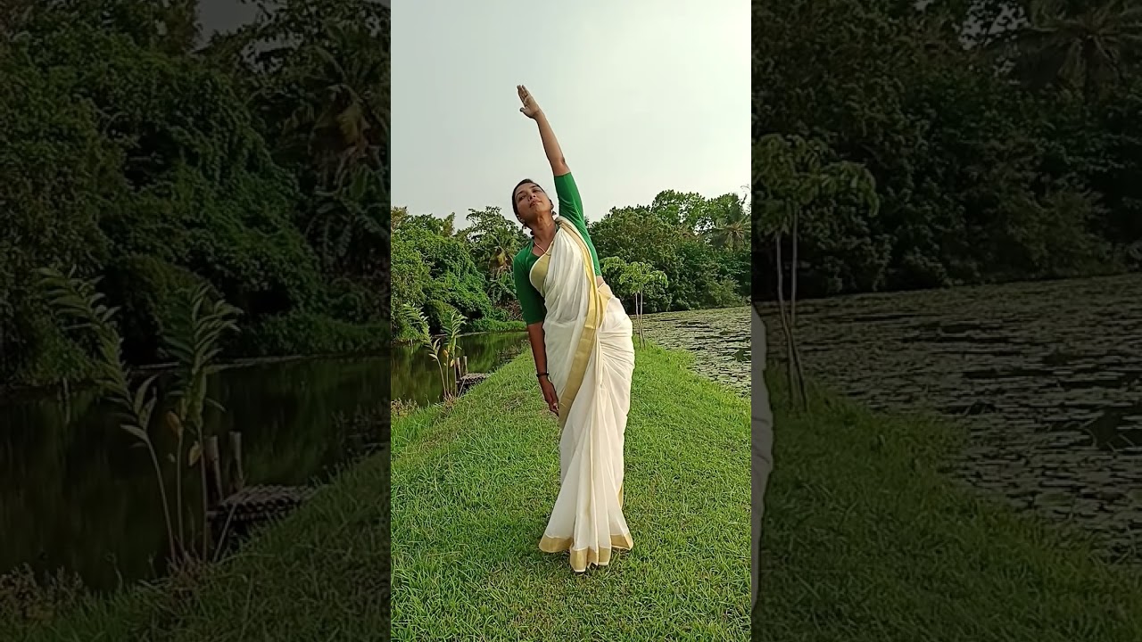 simple yogic side bends to get a saree figure#yoga #chandralekhasyoga