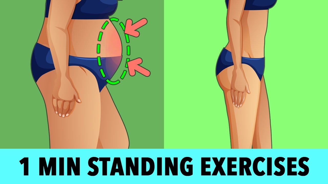 1-Minute Standing Exercises: Belly Fat Burner