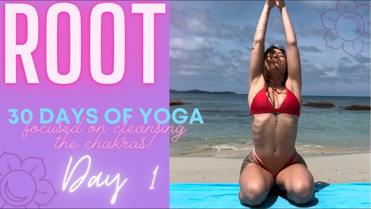 Day 1: Root Chakra – 30 Day Beach Yoga Challenge Focused on the Chakras