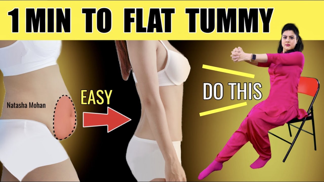 Easy Beginner Exercise For Belly Fat | Lose Hanging Belly Fat Sitting Down | Lose Lower Belly Fat