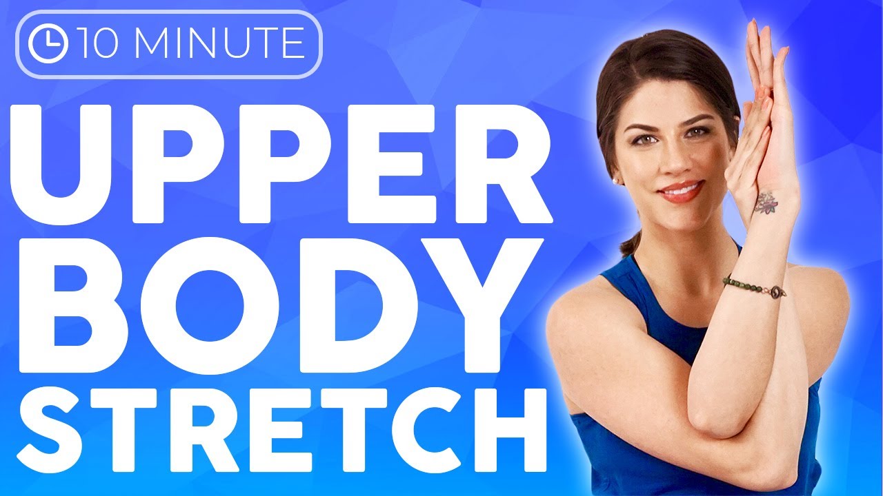 10 minute Bedtime Yoga Stretch for Upper Body, Neck & Shoulders | Sarah Beth Yoga