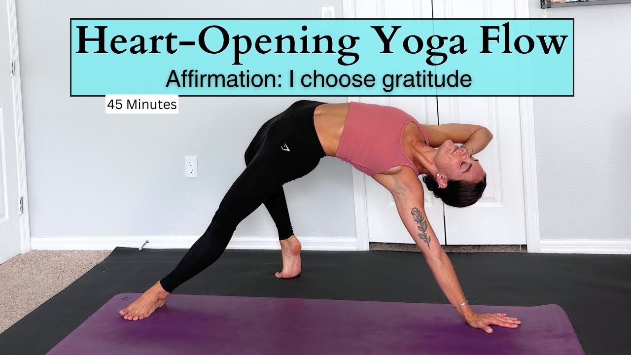 Heart Opening Slow Flow to Find Gratitude & Let Love In | Yoga With Paige