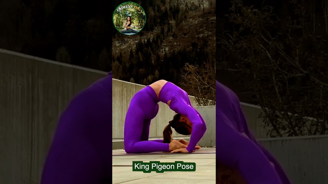 Flexible Yoga Stretching King Pigeon Pose #shorts