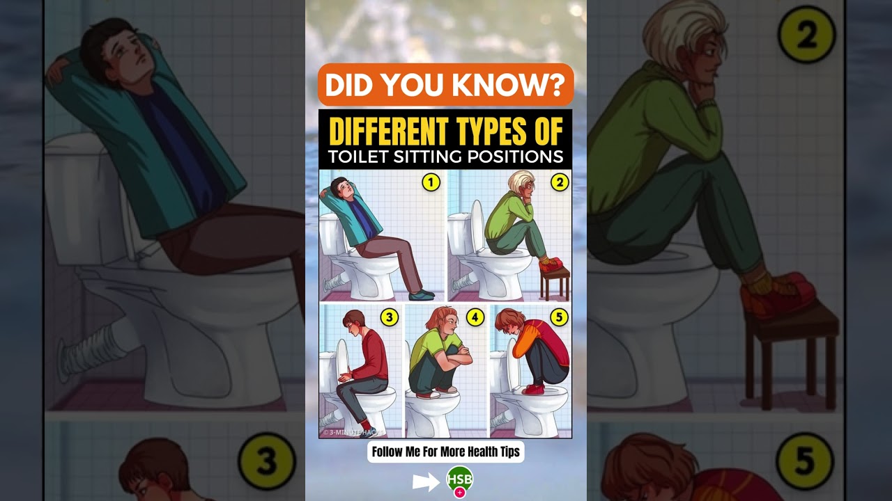 different types of toilet sitting positions