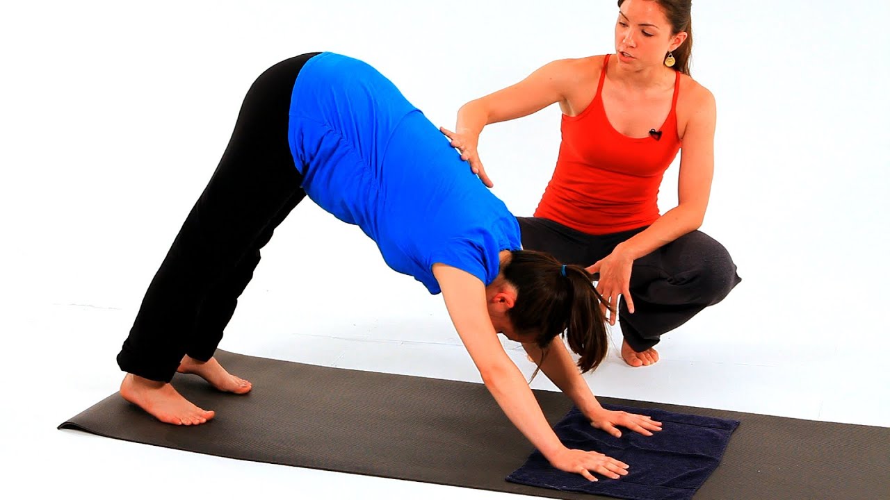 How to Do Prenatal Yoga Downward Dog | Pregnancy Workout