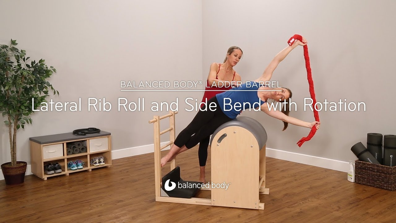 Balanced Body® Ladder Barrel: Lateral Rib Roll and Side Bend with Rotation