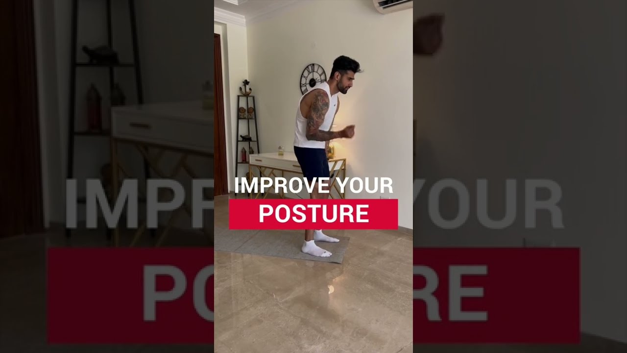 BAD POSTURE ✅❌ Do this exercise every day #shorts #posture #stretching #flexibility #abhinavmahajan