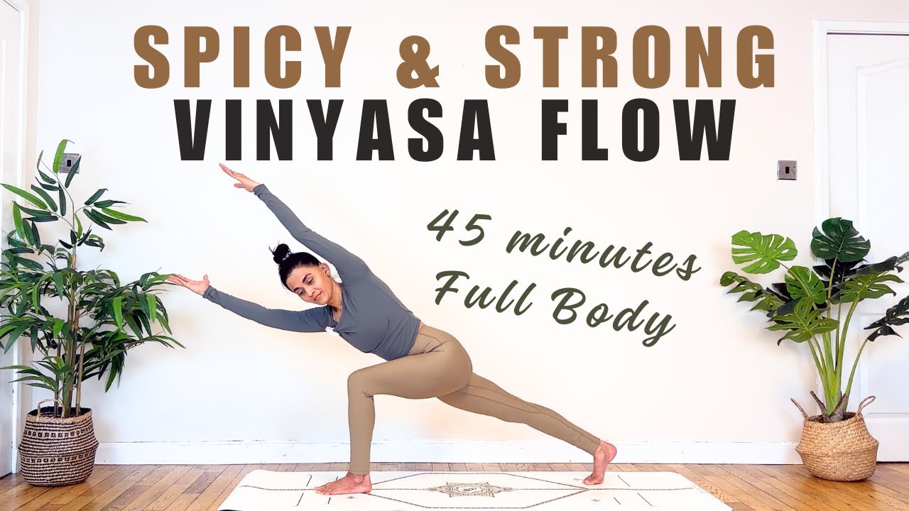 45 minute Intermediate Vinyasa Flow | Challenging yet Fun Flow Yoga