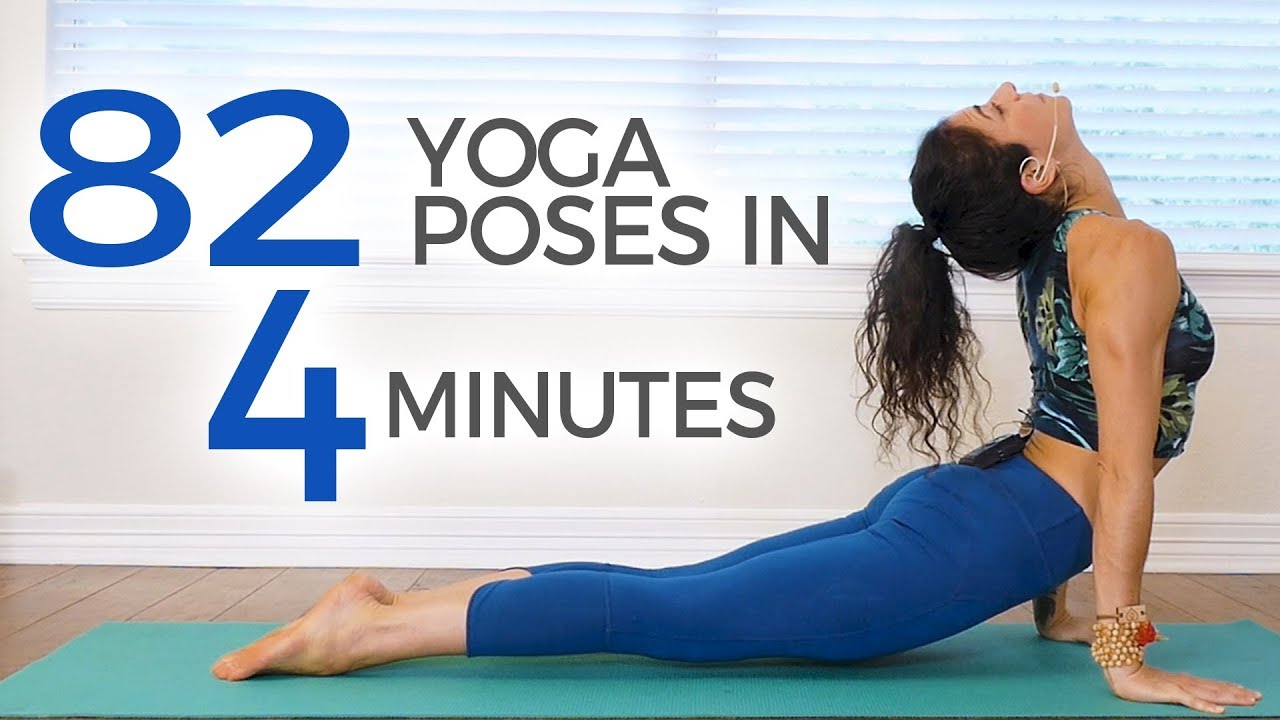 82 Yoga Poses in 4 Minutes ♥ 30 Days of Yoga with Jess – Weight Loss, Flexibility, Anxiety Relief