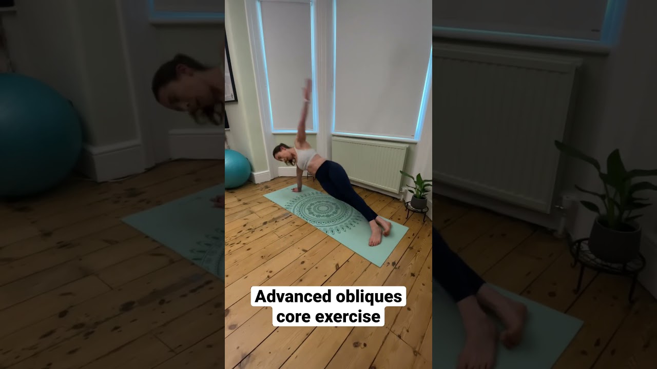 Advanced obliques exercise – side bend raise #Shorts