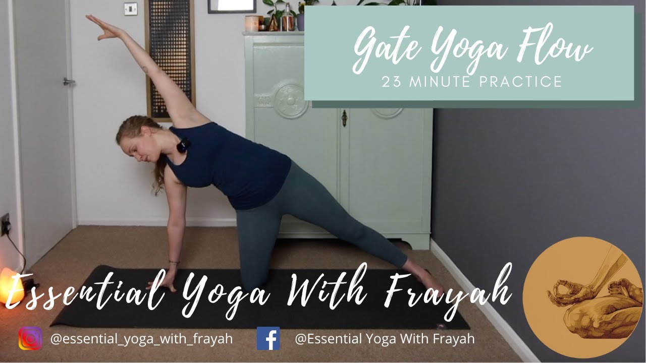 GATE HATHA YOGA FLOW // 23 min yoga practice focusing on gate pose with @essential_yoga_with_frayah